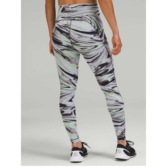 Lululemon Swiftly Speed HR Tight 28” Paint Glide Warp Multi Size 4 NWT - Picture 2 of 9